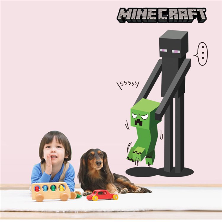 Minecraft 24 Wall Stickers For Kids Rooms