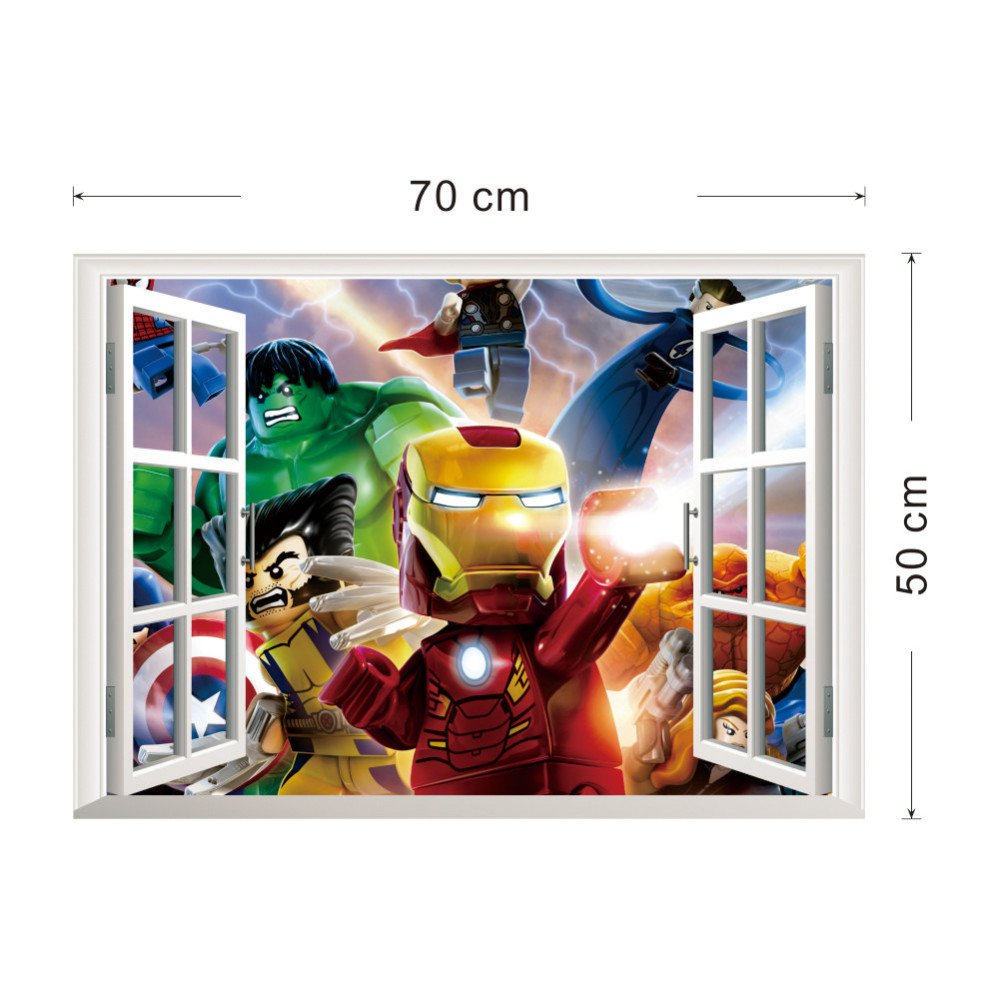 Lego Superhero #55 Wall Stickers For Kids Rooms
