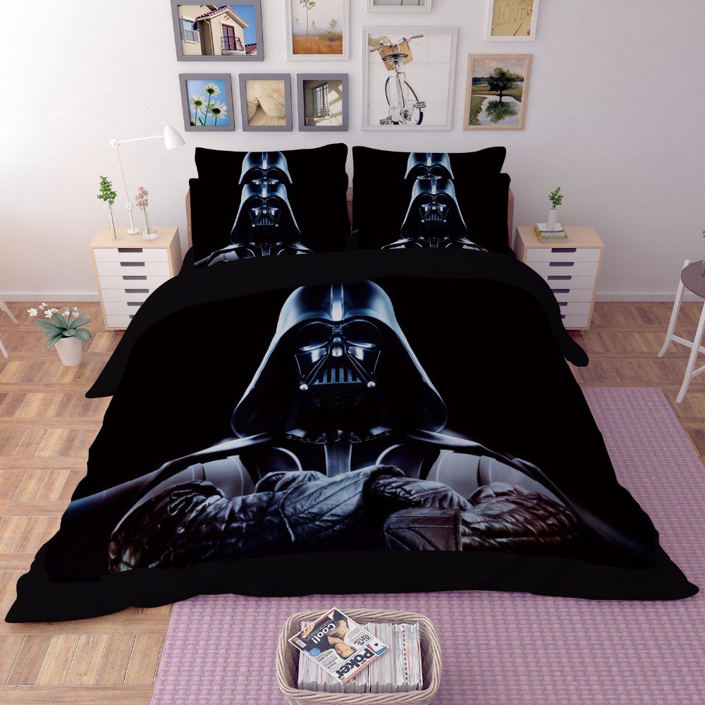 4 Pcs Queen Size 3d Star Wars 14 Bedding Set Duvet Cover Flat Sheet 2213