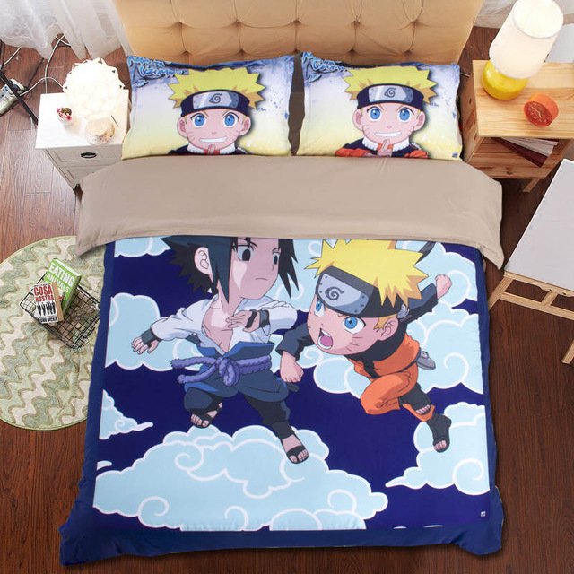 3pcs Twin Size Naruto Anime #44 Kids Bedroom Decor