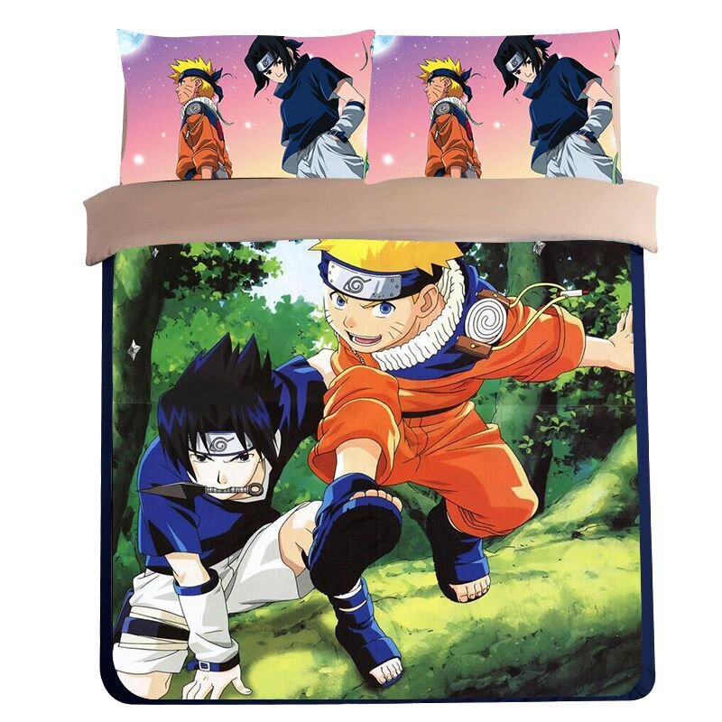 4pcs KING Size Naruto Anime #42 Kids Bedroom Decor
