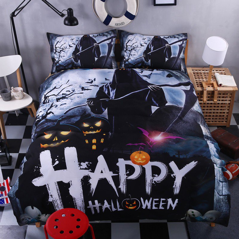 4PCS King Size Halloween Star Wars #10 Bedding Set