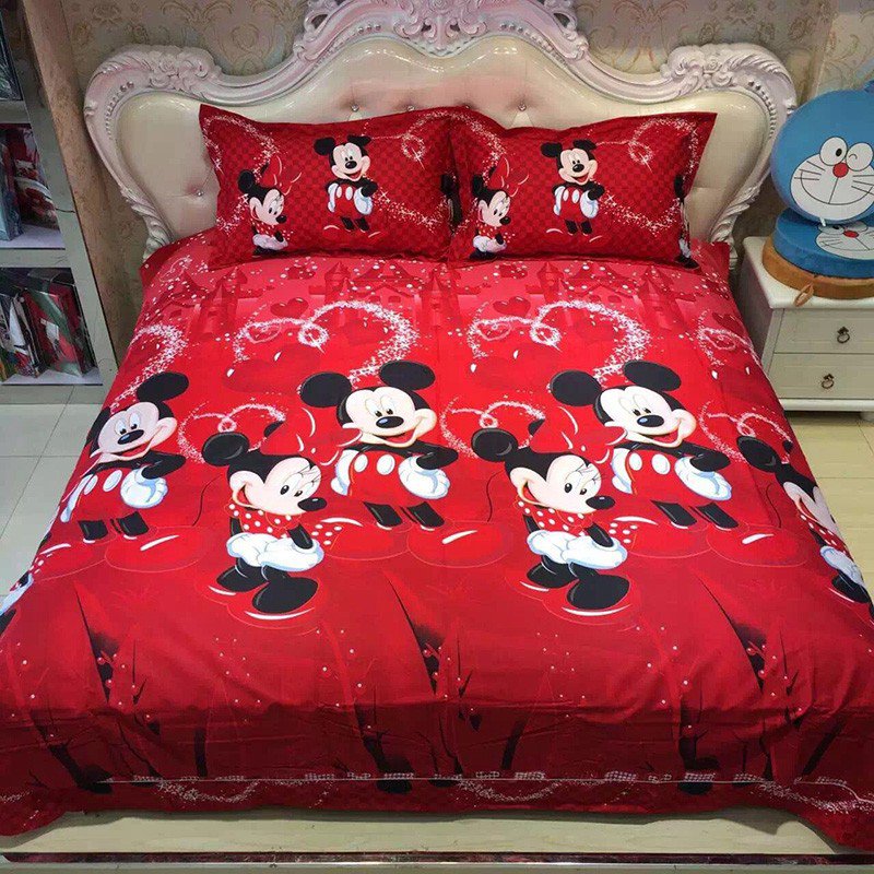 3pcs King Size Disney Mickey 04 Bedding Set
