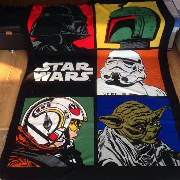 155*220cm Star Wars fleece blankets Warm Sheet For Children Baby