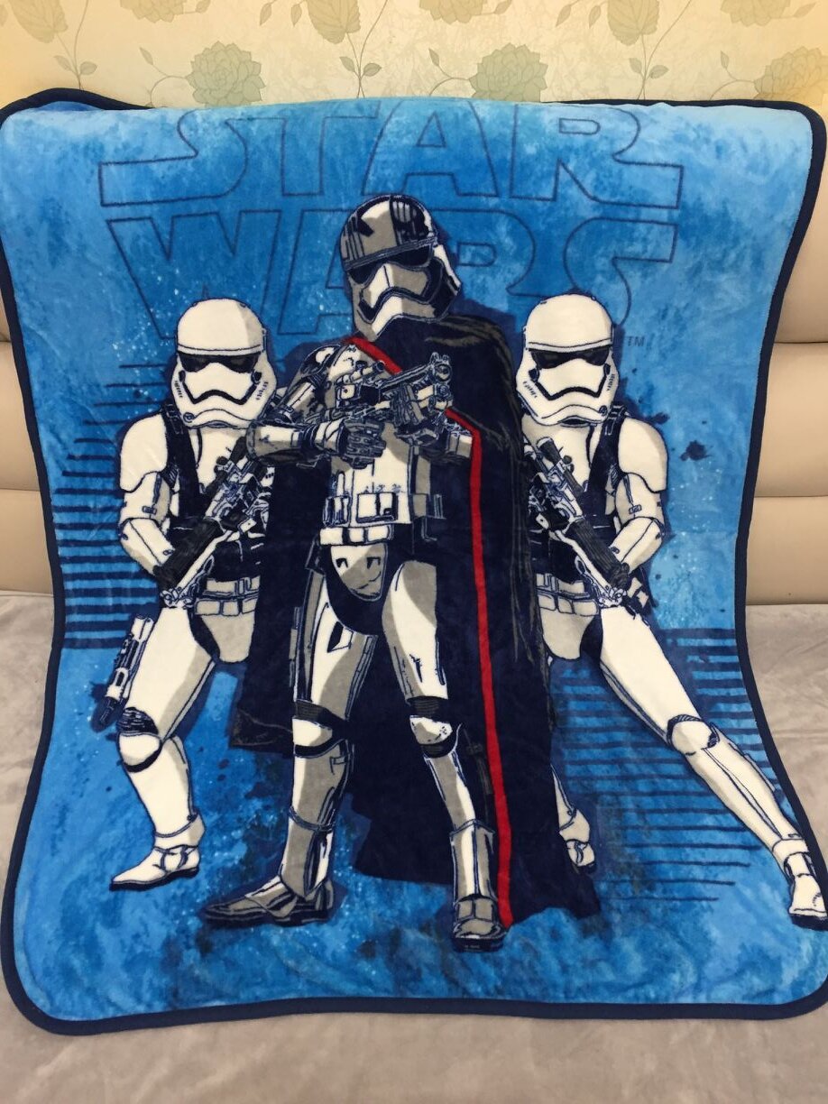 155*220cm Star Wars fleece blankets Warm Sheet For Children Baby
