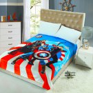 150*200cm Marvel Avengers fleece blankets Warm Sheet Flat Bedsheet For Kids