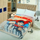 Superman fleece blankets 150*200cm Warm Sheet Flat Bedsheet For Kids