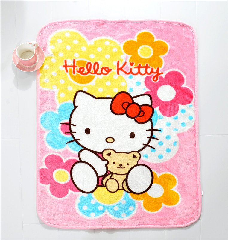 Hello Kitty #14 fleece blankets 100*140cm fleece sleeping throw