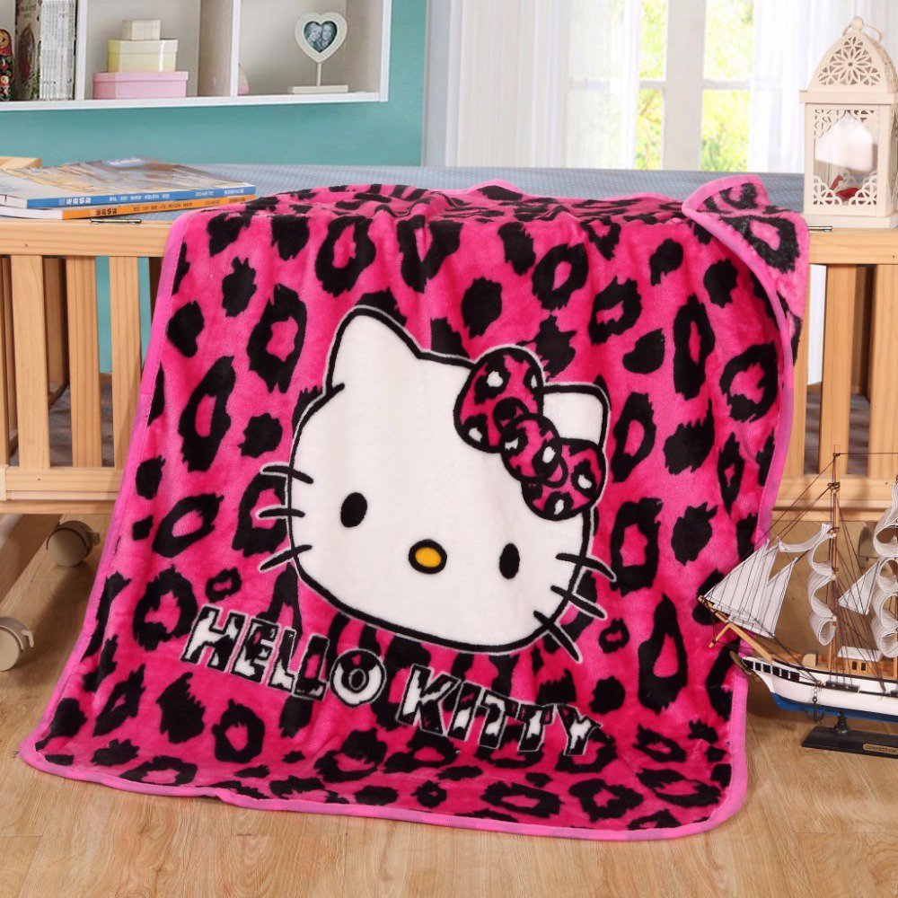 100*140cm Hello Kitty #20 fleece blankets fleece sleeping throw