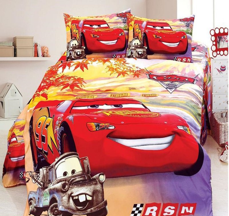 Single Size Lightning McQueen 04 bedding set duvet cover bed sheet