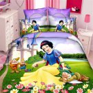 Single Size Snow White Cartoon bedding set duvet cover bed sheet pillow cases