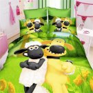 Twin Size 3pcs Shaun The Sheep Cartoon bedding set duvet cover bed sheet pillow cases