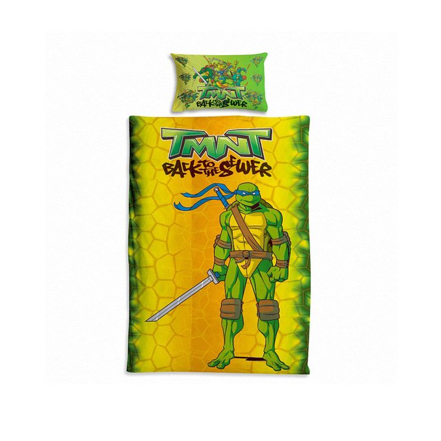 2pcs Ninja Turtles Single Quilt Sets Duvet Cover Pillow Case Kids Bedding Sets