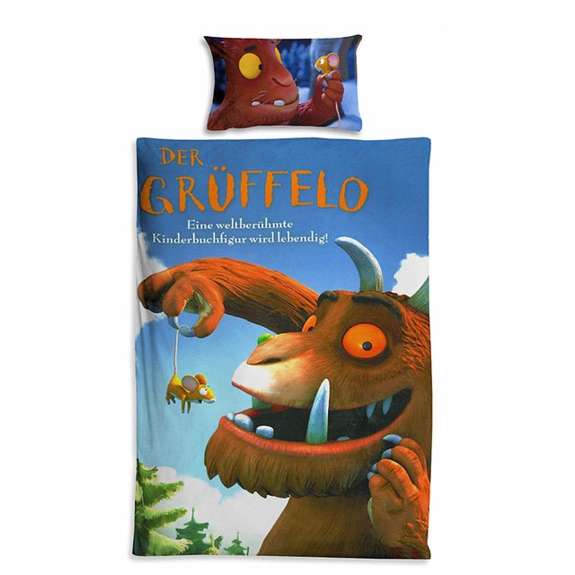2pcs 3D Cartoon Single Quilt Sets Duvet Cover Pillow Case Kids Bedding Sets