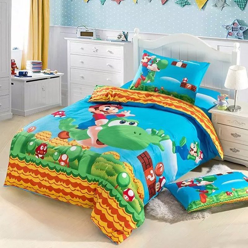 Super Mario Bed Sheets Double