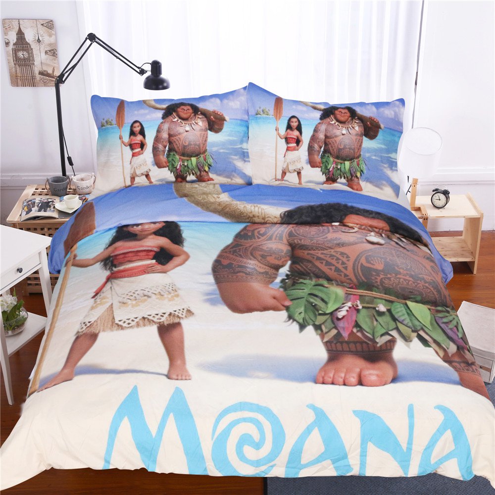 King Size 3pcs Disney Moana #03 bedding set duvet cover bed sheet pillow cases