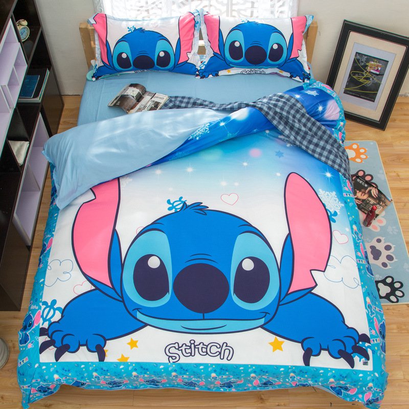 Twin Size 3pcs Stitch Disney 02 bedding set duvet cover bed sheet