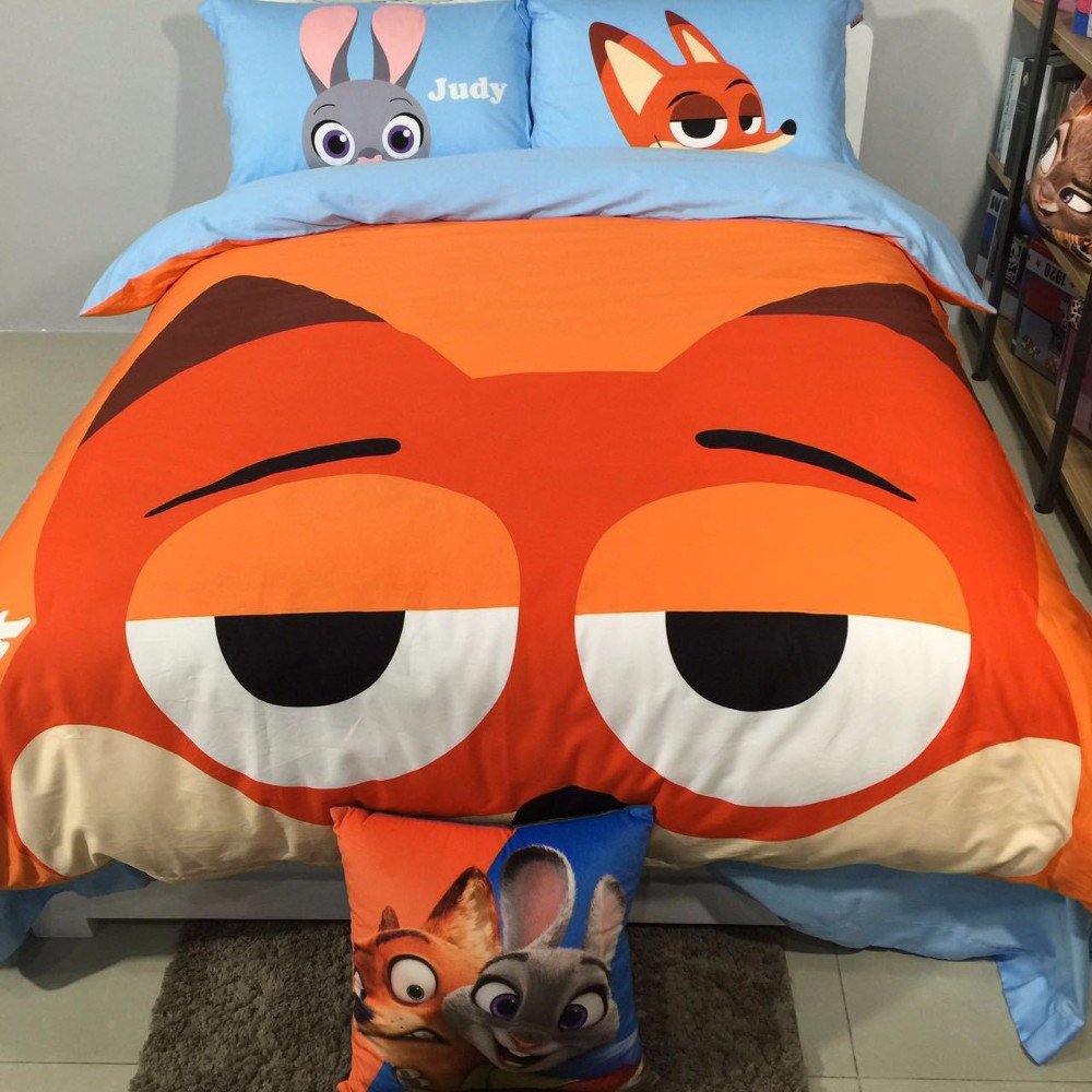 Twin Size 3pcs Zootopia Disney 02 bedding set duvet cover bed sheet