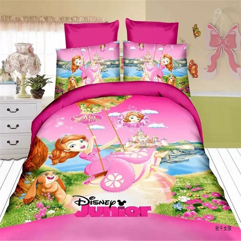 Twin Size 3pcs Sofia the First #04 bedding set duvet cover bed sheet pillow cases