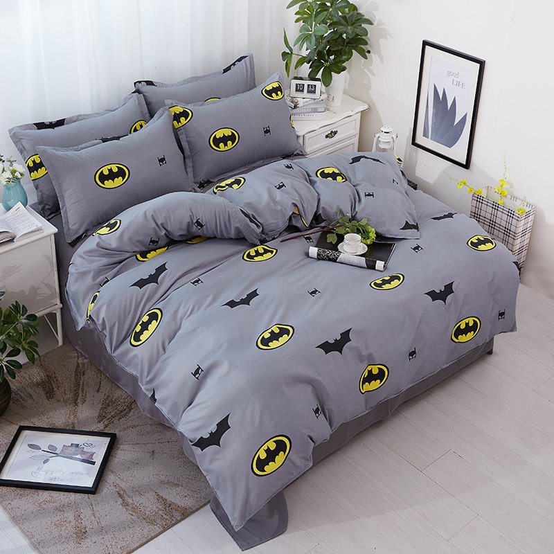 Queen Size 3pcs Batman #02 Cartoon Design Bedding Set Duvet Cover