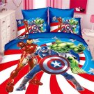Full Size 3pcs Captain America Iron Man #02 bedding set duvet cover bed sheet pillow cases