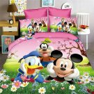 Single Size 2pcs Mickey Minnie Mouse Donald Duck #12 bedding set duvet cover pillow cases