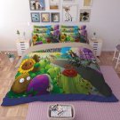 #06 Full Size 3pcs Plants vs. Zombies game bedding set duvet bed sheet cover pillow cases
