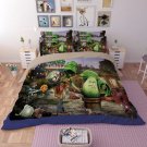 #04 Queen Size 3pcs Plants vs. Zombies game bedding set duvet bed sheet cover pillow cases