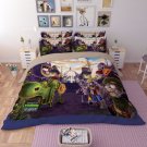 #01 King Size 3pcs Plants vs. Zombies game bedding set duvet bed sheet cover pillow cases