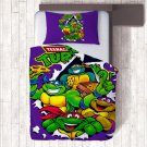 Single Size 2pcs Ninja Turtles #02 bedding set duvet cover pillow cases