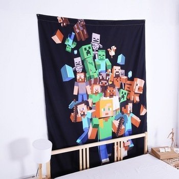 Minecraft Steve #03 Window Curtain for Bedroom