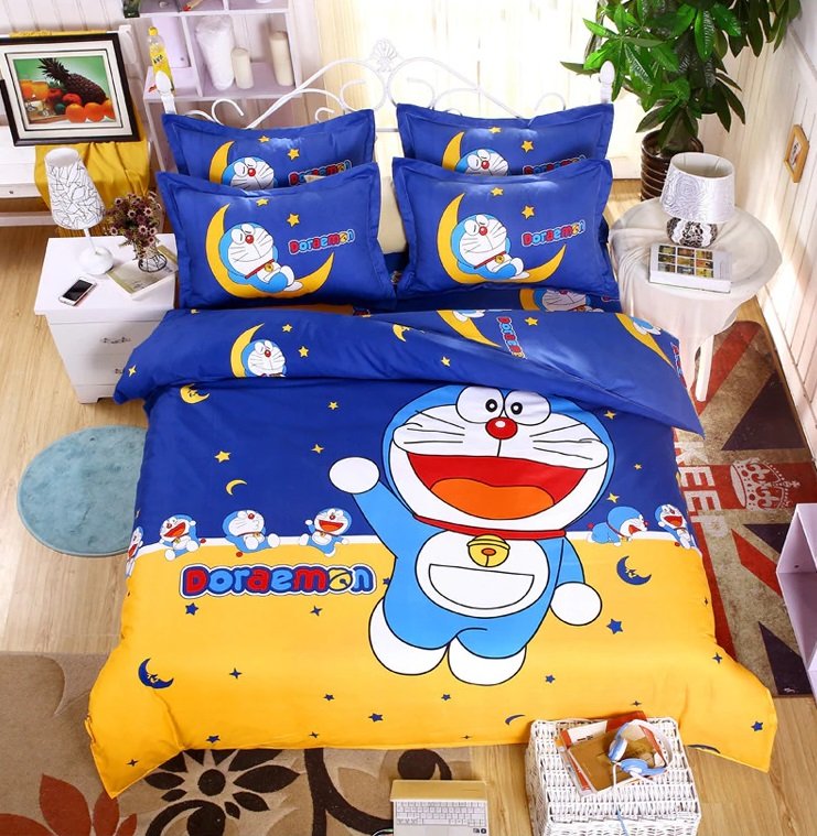 Twin Size 3pcs Doraemon New Design #05 bedding set duvet cover pillow cases
