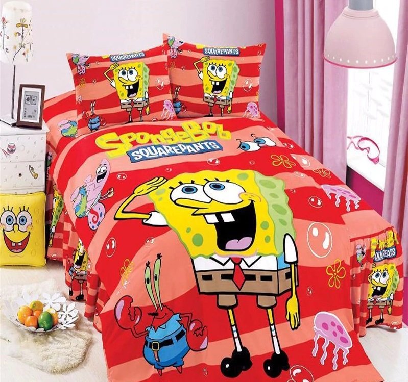 Single Size Spongebob #05 bedding set duvet cover pillow cases