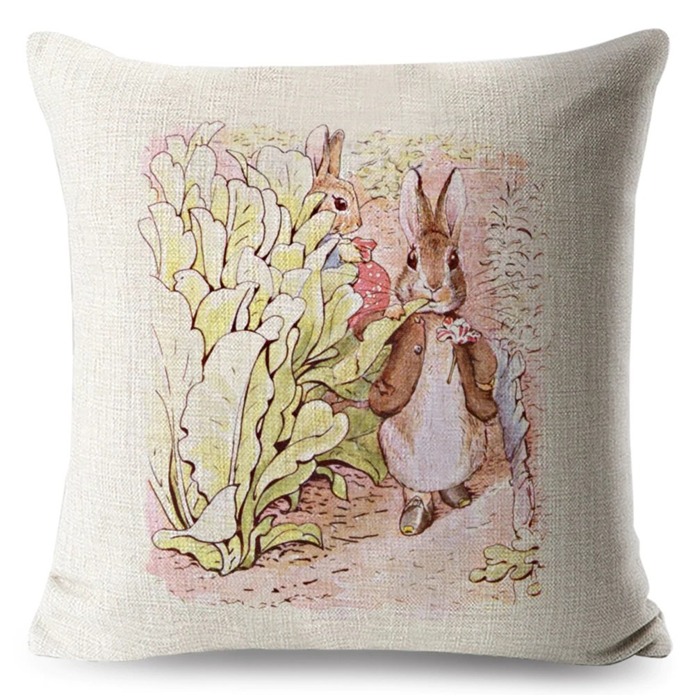 Peter Rabbit #03 Cushion Cover Square Plain  45cm*45cm