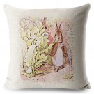 Peter Rabbit #03 Cushion Cover Square Plain  45cm*45cm