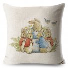 Peter Rabbit #06 Cushion Cover Square Plain  45cm*45cm