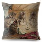 Peter Rabbit #10 Cushion Cover Square Plain  45cm*45cm