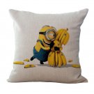 Mnion #42 Cushion Cover Square Plain  45cm*45cm
