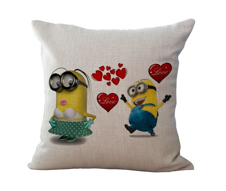 Mnion #47 Cushion Cover Square Plain  45cm*45cm