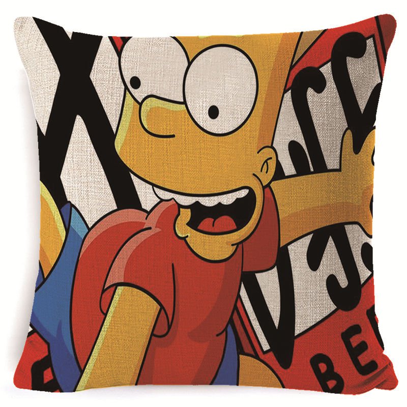 The Simpsons #63  Cushion Cover Square Plain  45cm*45cm