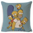The Simpsons #64 Cushion Cover Square Plain  45cm*45cm