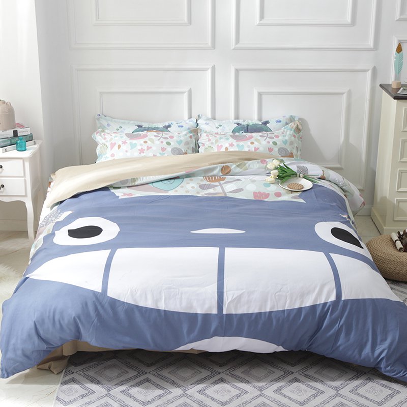 3 pcs King Size My Neighbour Totoro #02 Bedding Set Duvet Cover