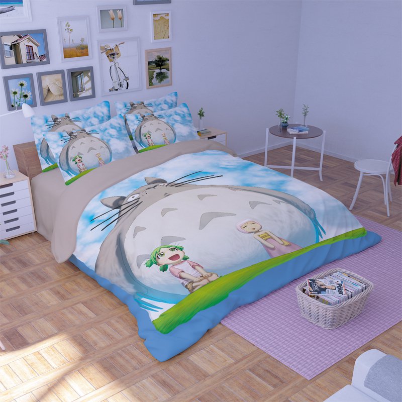 3 pcs Twin Size My Neighbour Totoro #05 Bedding Set Duvet Cover