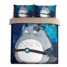 3 pcs Queen Size My Neighbour Totoro #07 Bedding Set Duvet Cover