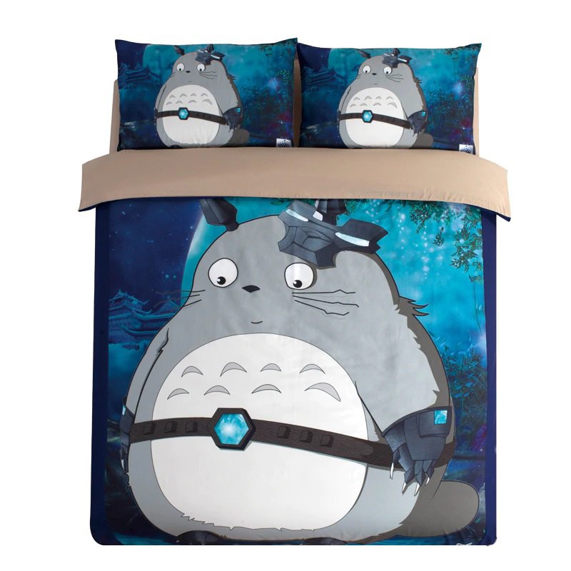 3 pcs King Size My Neighbour Totoro #07 Bedding Set Duvet Cover