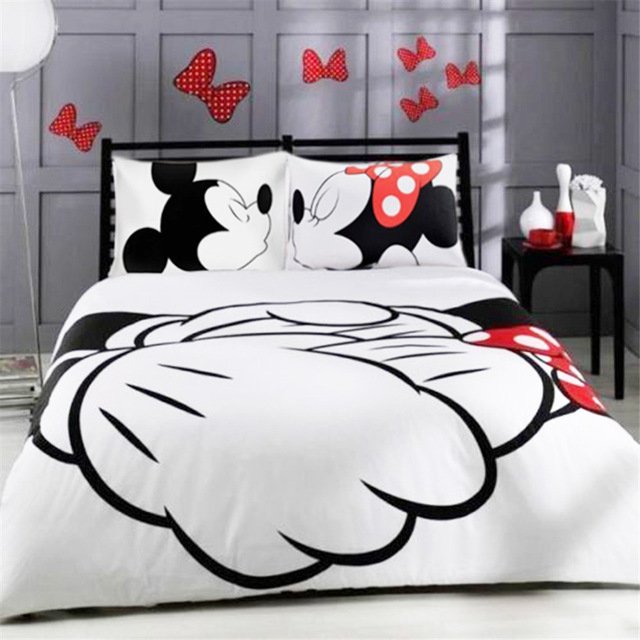 3pcs AU King Disney Mickey Mouse #17 Bedding Set valentine duvet cover set