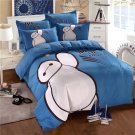 4pcs Full Size Big Hero #03 Bedding Set Duvet Cover Pillowcase Bed Sheet Gift for Christmas