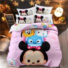 4pcs Queen Size Mickey Mouse #02 Bedding Set Duvet Cover Pillowcase Bed Sheet Gift for Christmas