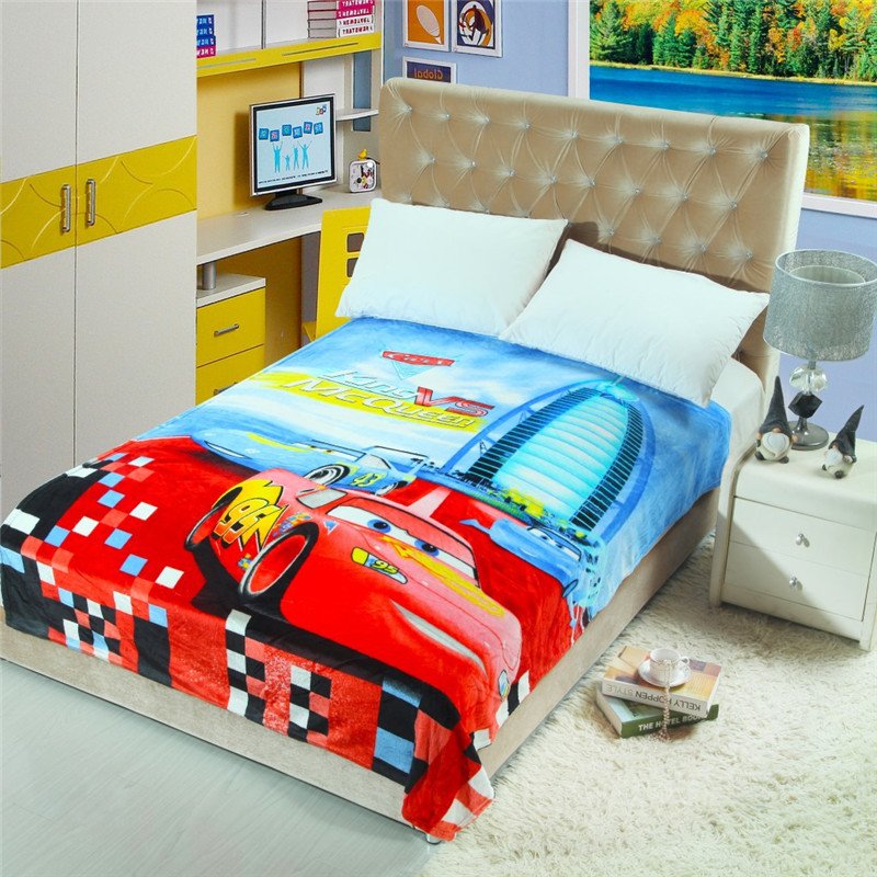 Lightning Mcqueen #15 fleece blankets 1400mm*2000mm fleece sleeping throw