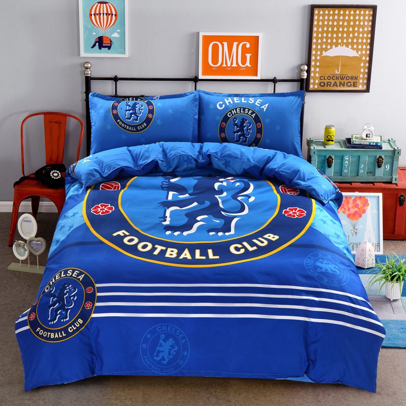 Single 3 pcs Chelsea Footbal Club #01 Kids Bedroom Decor Duvet Cover ...